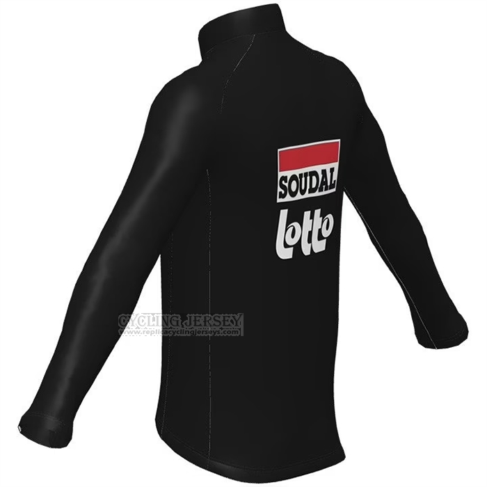 2022 Cycling Jersey Lotto Soudal Black Long Sleeve and Bib Short